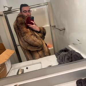 (SOLD) luxurious crystal fox  Fur Coat
